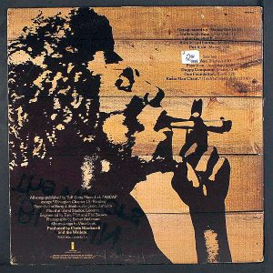 "Burnin" by The Wailers (back cover)